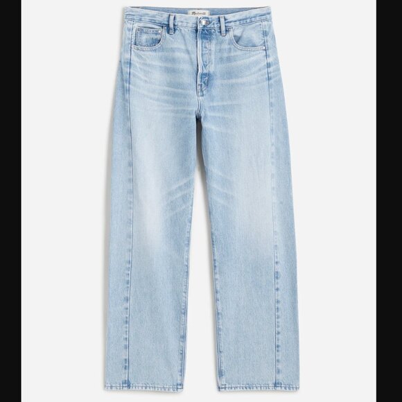 Madewell Pieced Barrel-Leg Jeans Sz 31 - Picture 1 of 16